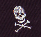 Close-up Fabric Skulls and Bones
