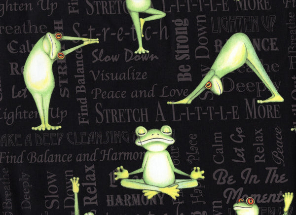 Close Up Yoga Frogs