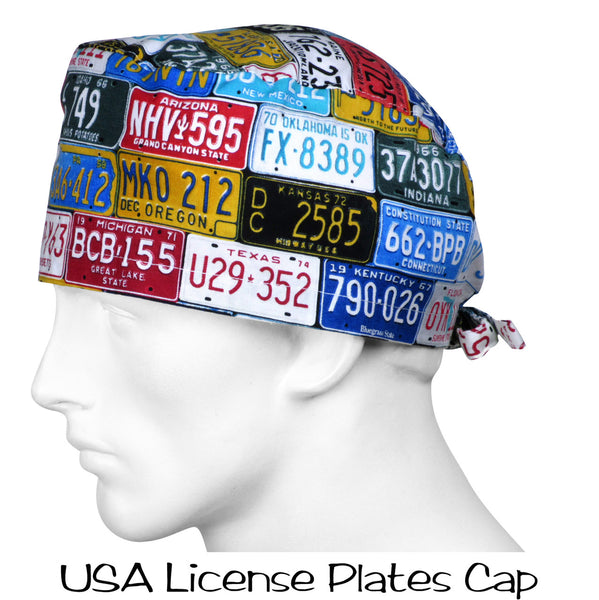 Surgical Caps USA License Plates