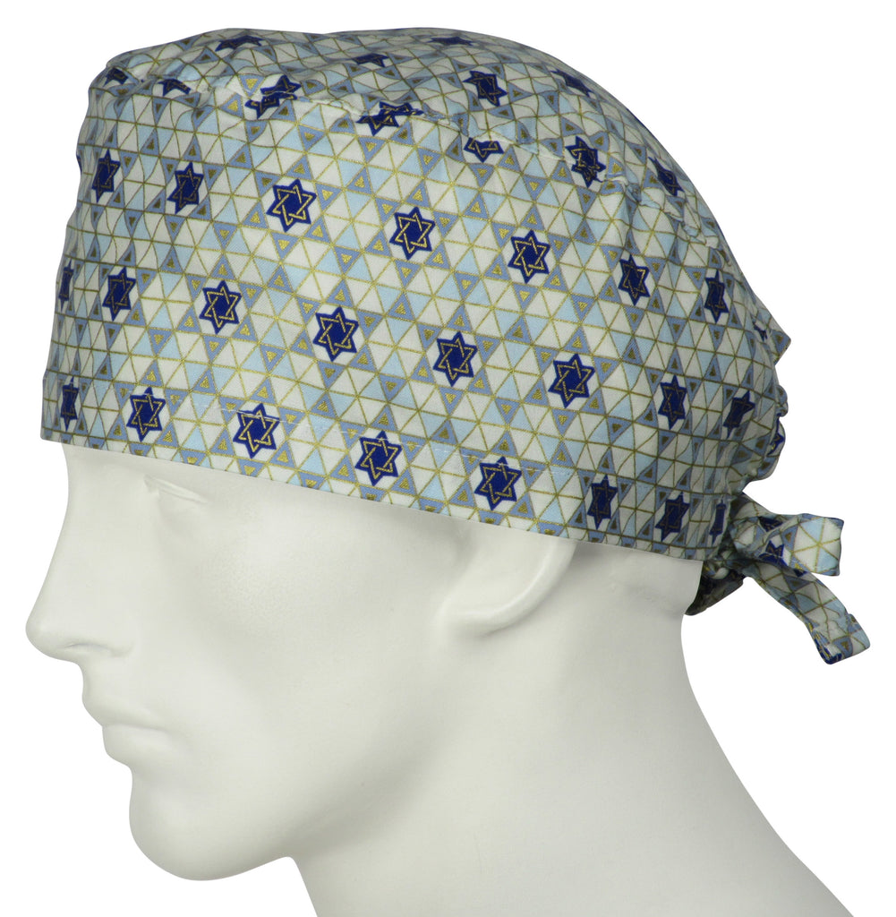 Scrub Hat Stars Of David – surgicalcaps.com