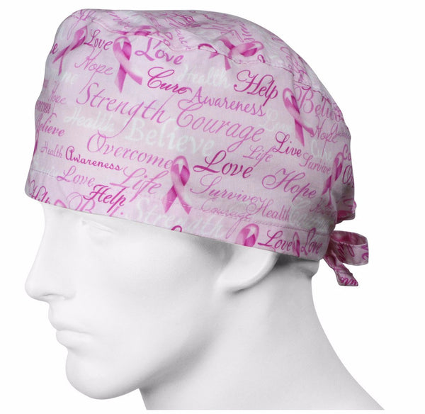 Scrub Hats Pink Ribbons – surgicalcaps.com