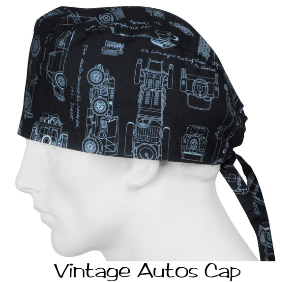 Scrub Hats Vintage Autos – surgicalcaps.com