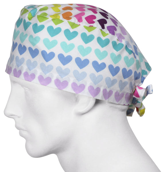 Surgical Scrub Hats Showtime Hearts