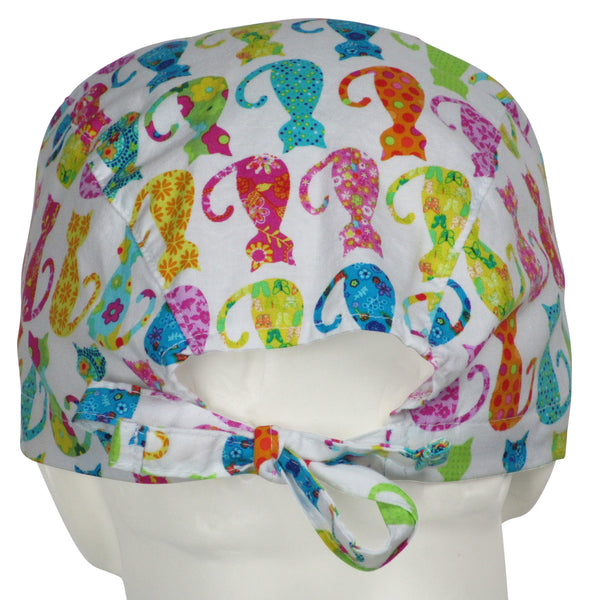 Surgical Hats Calico Cats