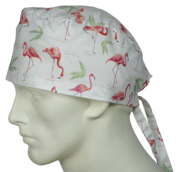 Surgical Cap Flamingos