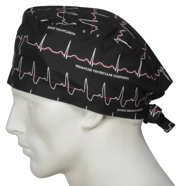 Scrub Caps Electrocardiogram