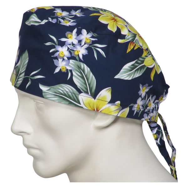 Surgical Cap Island Flowers