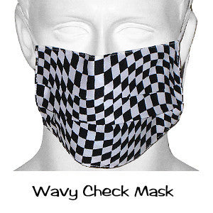 Designer Scrub Masks Wavy Check